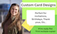 make custom card designs to print
