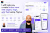 help you create brand new site pages flow, logo, look and feel using figma