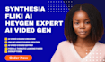 create online course, elearning videos with synthesia, heygen, fliki ai, youtube