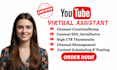 be your youtube virtual assistant and channel growth strategist