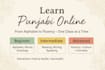 teach you punjabi, speaking, reading, writing