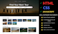 build a responsive landing page using HTML CSS javascript
