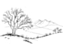 draw black and white line art