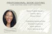 line edit and copy edit your book as a literary agent