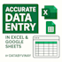 do professional data entry, excel tasks, and data cleanup
