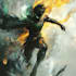 draw fantasy or comic character splash art