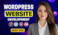 do wordpress website development, design or redesign as a wordpress developer
