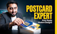 design premium postcard, mailer or thank you card