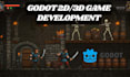 develop functional 2d game, web game, 3d game with godot engine