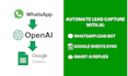 create an whatsapp to google sheets automation
