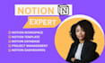 build custom notion templates, notion workspace, notion template, notion expert