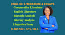 do english literature, comparative linguistics, rhetorical analysis assigned