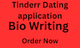do write and review your profile description on tinder app