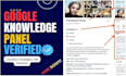 create google knowledgepanel for company and personal