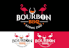 design bourbon BBQ zoo logo