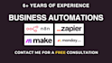 develop ai agents and n8n zapier makecom workflows for automation