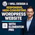 design a responsive, highconverting wordpress website with elementor pro
