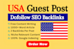create high da usa guest post backlink