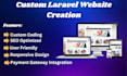 create responsive laravel website with payment gateway