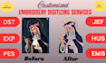 digitize any embroidery design into machine for you