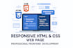 design a responsive HTML and  CSS website
