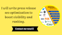 write press release seo optimization to boost visibility and ranking