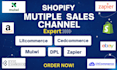 set up mutiple sales channel, intergrate cedcommerce litcommerce mulwi