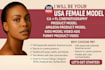 be your USA brand female model ca fl cinematography product model
