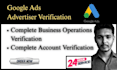 do google ads account business operations verification adwords expert