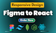 convert figma design to responsive react frontend, figma to react tailwind