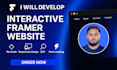 develop interactive framer website