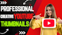 design a creative thumbnail for your youtube channel