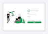 design UX UI with custom illustrations for your app or website