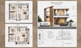 do autocad 2d floor plan, 3d floor plan design and architectural 3d rendering