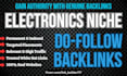 build off page SEO backlinks on high DR electronics websites