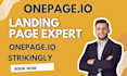 onepage io, onepage website, onepage io landing page,  strikingly landing page