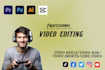 create custom  youtube video  and shot video editing