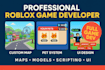 build professional roblox maps, game models, and develop complete roblox games