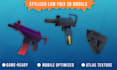create stylized low poly 3d models for games and mobile apps