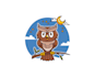 create exclusive and marvelous owl bird logo design