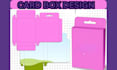 create card game box design, box mockup, box illustration