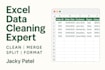 clean, merge, and split excel data with accuracy