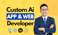 build ai mobile app, web app or website