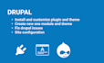 dev install upgrade customize fix drupal site theme module