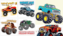 create monster truck hot rod rat fink for t shirt, album cover or business logo