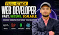 be a react, next js, PHP laravel, full stack website developer