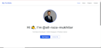 create a personal portfolio website