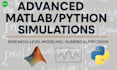 simulate numerical methods pde and ode physical systems using matlab or python