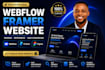 build framer website webflow website framer landing page figma to webflow expert