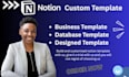 design notion template notion dashboard notion workspace notion workflow